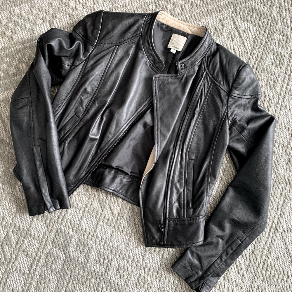 Like New XS Halogen Leather Jacket